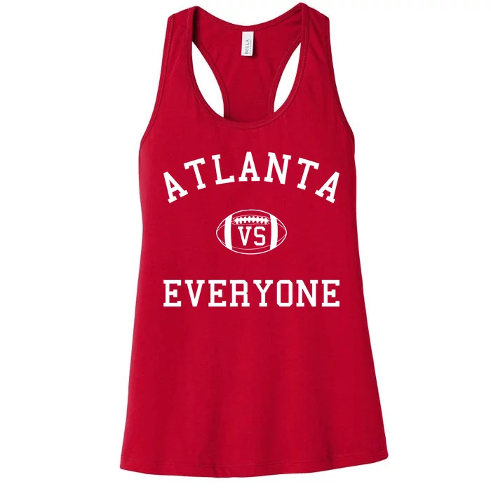 Atlanta Vs Everyone Football Sports Fans Women's Racerback Tank