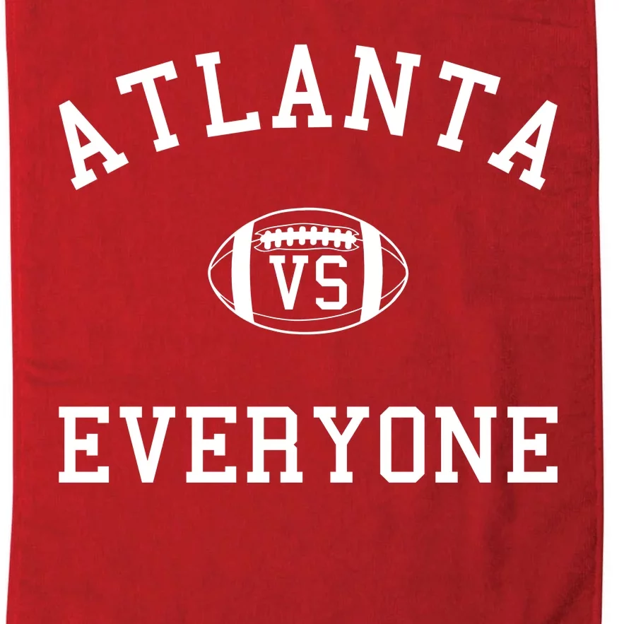 Atlanta Vs Everyone Football Sports Fans Platinum Collection Golf Towel