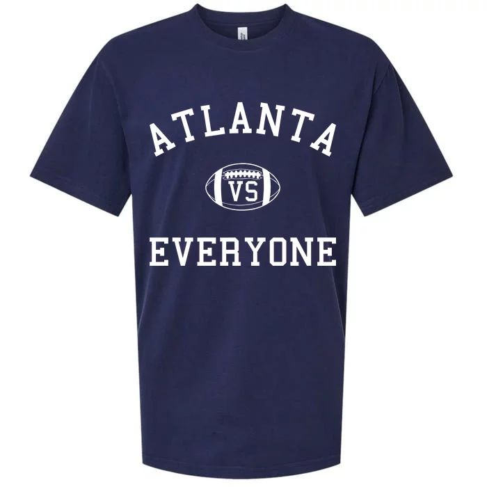 Atlanta Vs Everyone Football Sports Fans Sueded Cloud Jersey T-Shirt