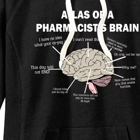 Atlas of A Pharmacist's Brain Women's Fleece Hoodie