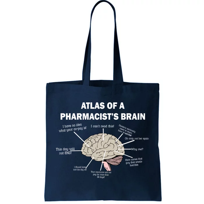 Atlas of A Pharmacist's Brain Tote Bag