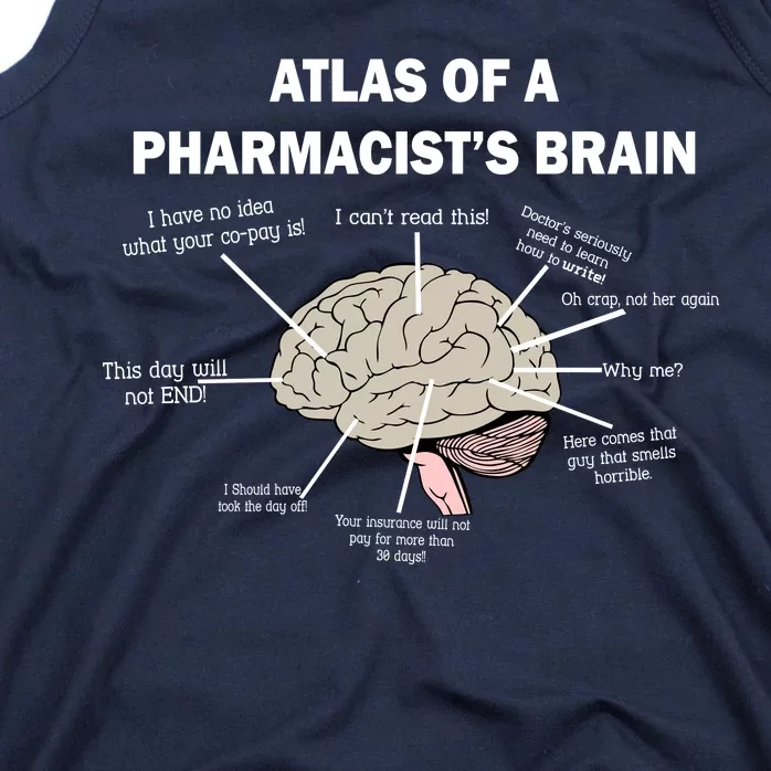 Atlas of A Pharmacist's Brain Tank Top