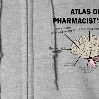 Atlas of A Pharmacist's Brain Full Zip Hoodie