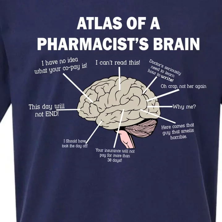 Atlas of A Pharmacist's Brain Sueded Cloud Jersey T-Shirt