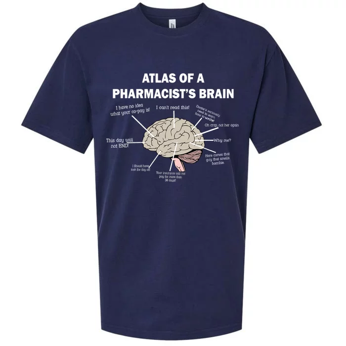 Atlas of A Pharmacist's Brain Sueded Cloud Jersey T-Shirt