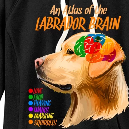 Atlas of The Labrador Retriever Brain Women's Fleece Hoodie