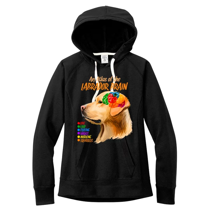 Atlas of The Labrador Retriever Brain Women's Fleece Hoodie