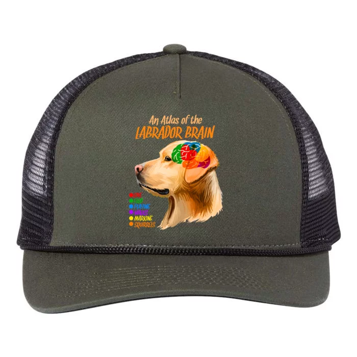 Atlas of The Labrador Retriever Brain Retro Rope Trucker Hat Cap