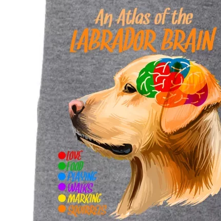 Atlas of The Labrador Retriever Brain Doggie 3-End Fleece Hoodie