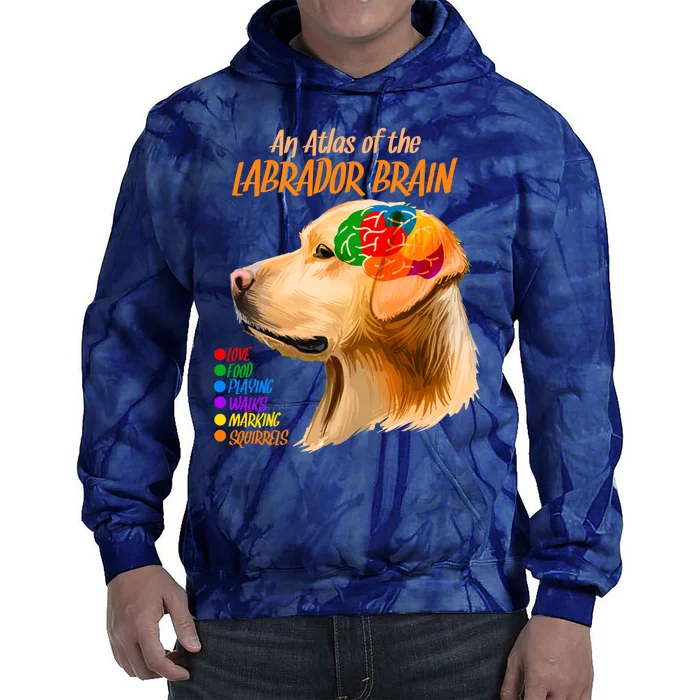 Atlas of The Labrador Retriever Brain Tie Dye Hoodie