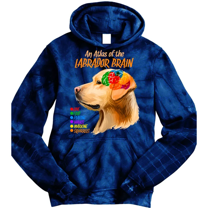 Atlas of The Labrador Retriever Brain Tie Dye Hoodie