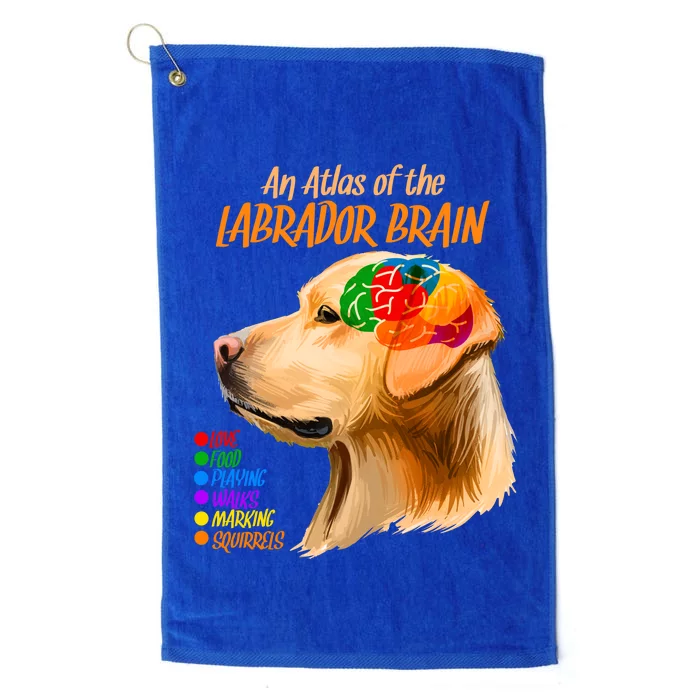 Atlas of The Labrador Retriever Brain Platinum Collection Golf Towel