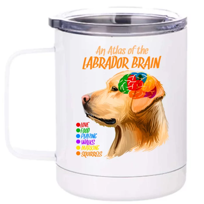 Atlas of The Labrador Retriever Brain Front & Back 12oz Stainless Steel Tumbler Cup