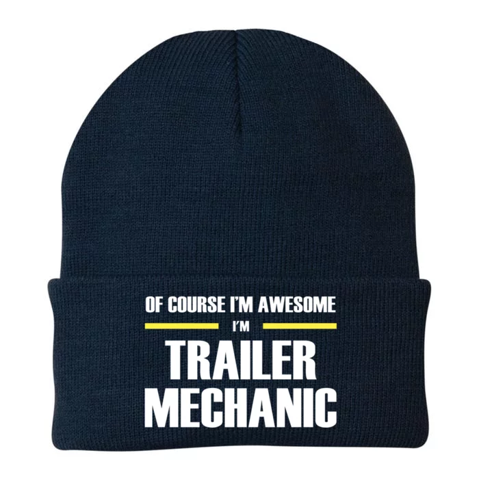 Awesome Trailer Mechanic Gift Knit Cap Winter Beanie