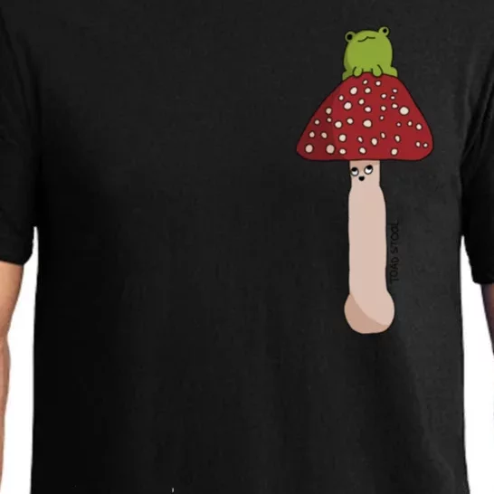 A Toadstool Mushroom With A Little Friend Pajama Set