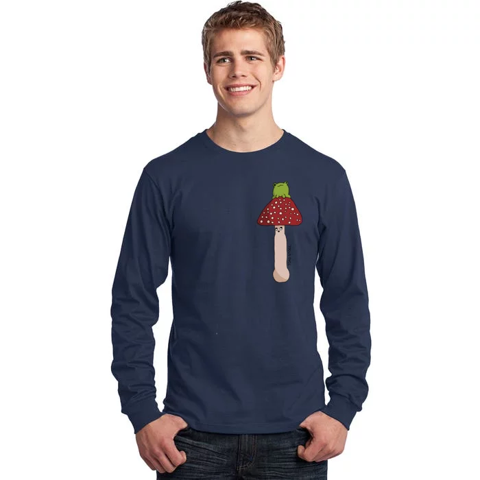 A Toadstool Mushroom With A Little Friend Tall Long Sleeve T-Shirt