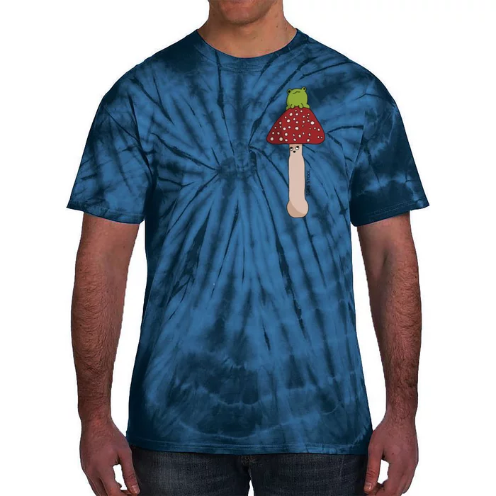 A Toadstool Mushroom With A Little Friend Tie-Dye T-Shirt