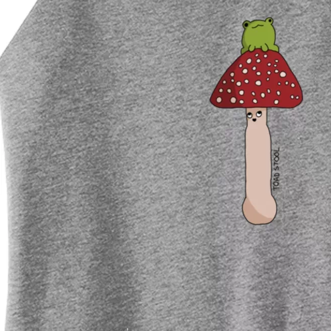 A Toadstool Mushroom With A Little Friend Women’s Perfect Tri Rocker Tank