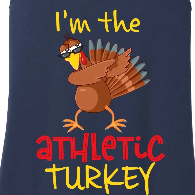 Athletic Turkey Matching Family Group Thanksgiving Party Ladies Essential Tank