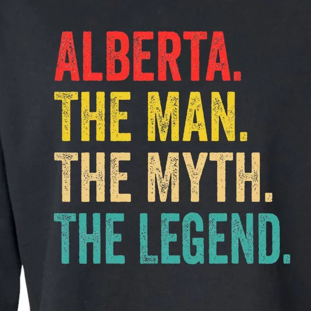 Alberta The Man The Myth The Legend Cropped Pullover Crew