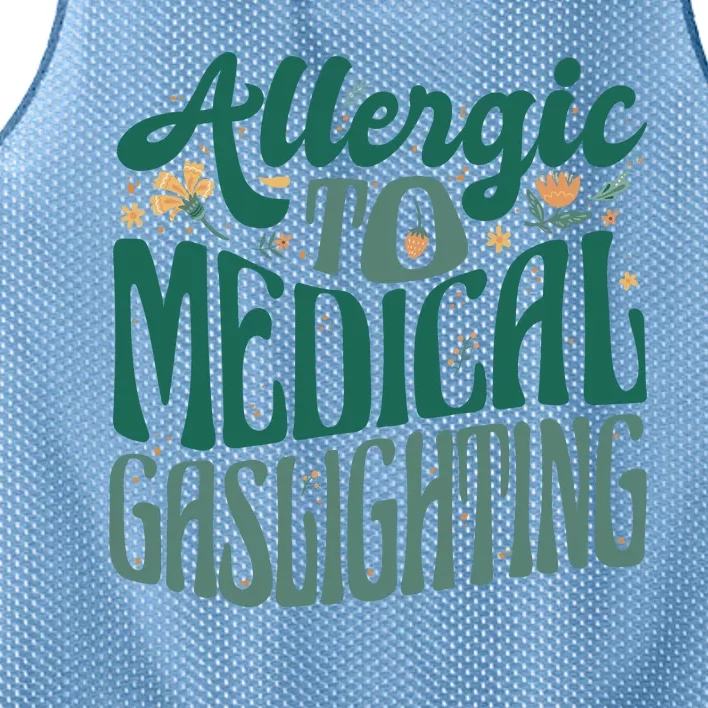 Allergic To Medical Gaslighting Funny Mesh Reversible Basketball Jersey Tank