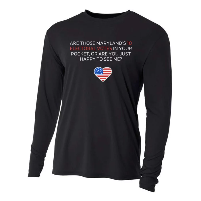 Are Those MarylandS 10 Electoral Votes In Your Pocket Cooling Performance Long Sleeve Crew