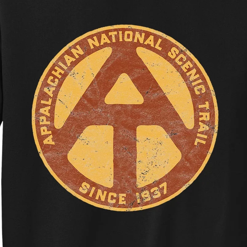 Appalachian Trail Marker Retro National Scenic Trail Tall Sweatshirt