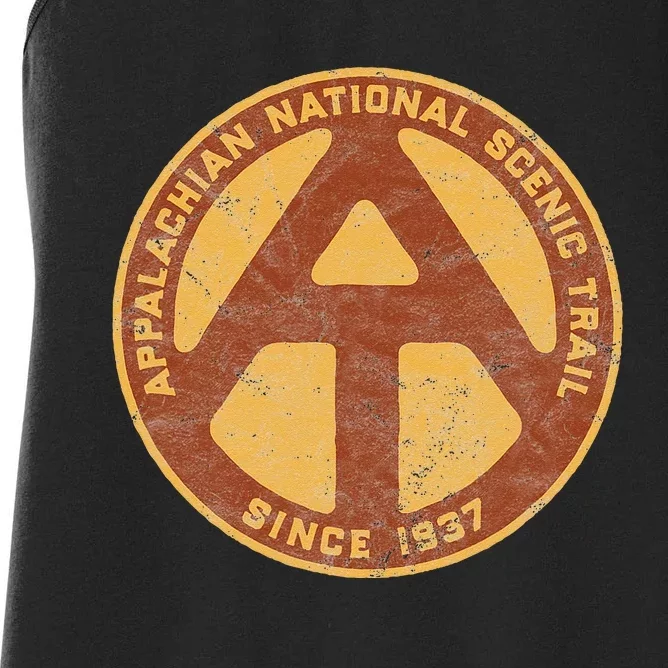 Appalachian Trail Marker Retro National Scenic Trail Women's Racerback Tank