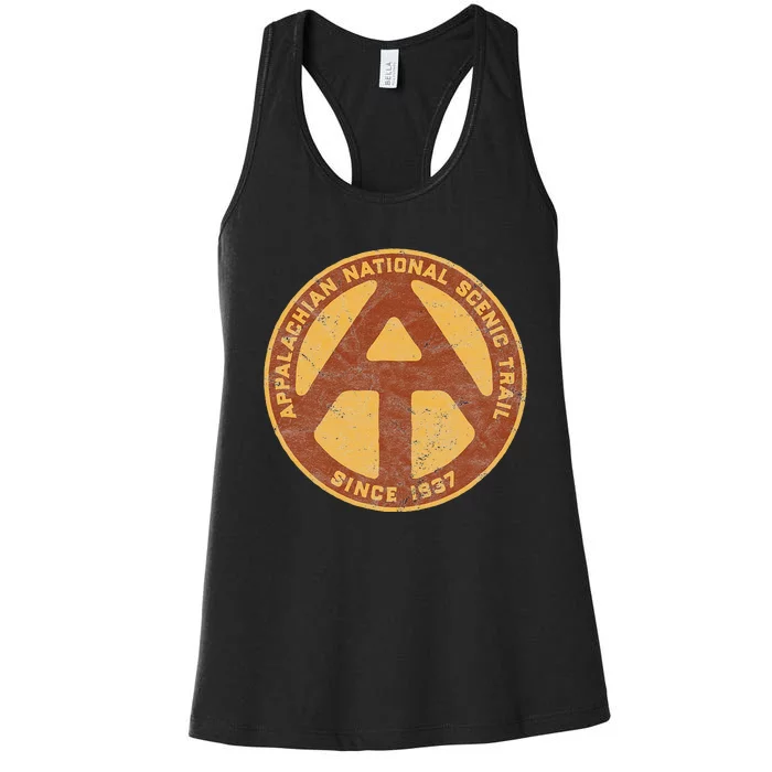 Appalachian Trail Marker Retro National Scenic Trail Women's Racerback Tank