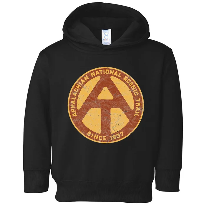 Appalachian Trail Marker Retro National Scenic Trail Toddler Hoodie