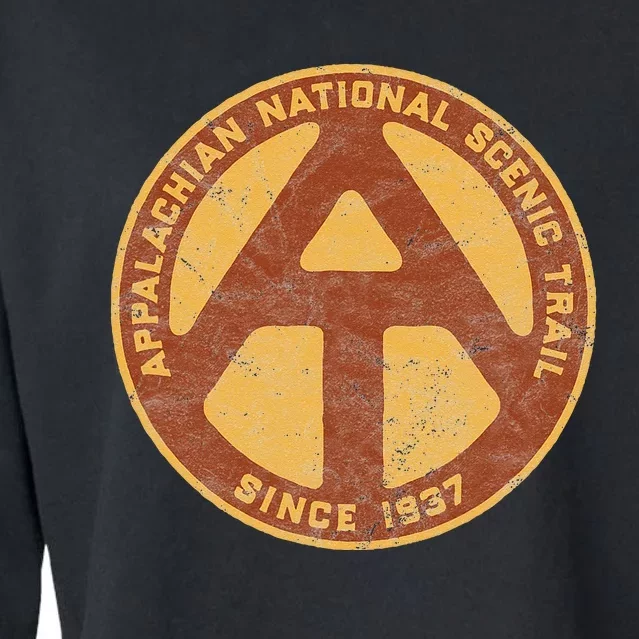 Appalachian Trail Marker Retro National Scenic Trail Cropped Pullover Crew