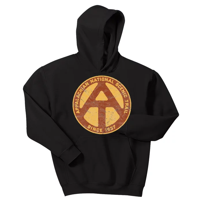 Appalachian Trail Marker Retro National Scenic Trail Kids Hoodie