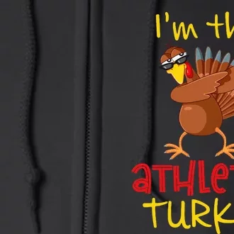 Athletic Turkey Matching Family Group Thanksgiving Party Full Zip Hoodie