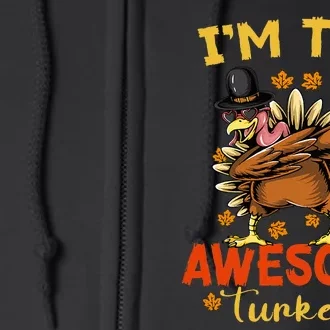 Awesome Turkey Matching Family Group Thanksgiving Party PJ Full Zip Hoodie