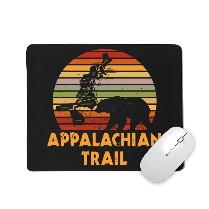 Appalachian Trail Map With Bear Mousepad