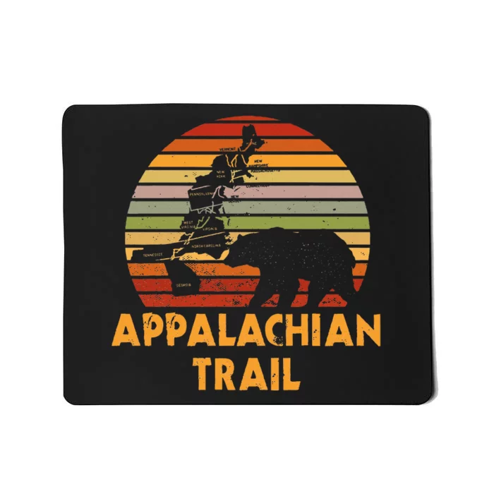 Appalachian Trail Map With Bear Mousepad