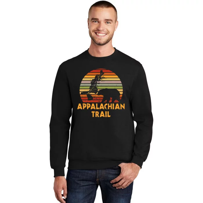 Appalachian Trail Map With Bear Tall Sweatshirt