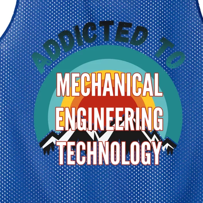 Addicted To Mechanical Engineering Technology College Major Gift Mesh Reversible Basketball Jersey Tank