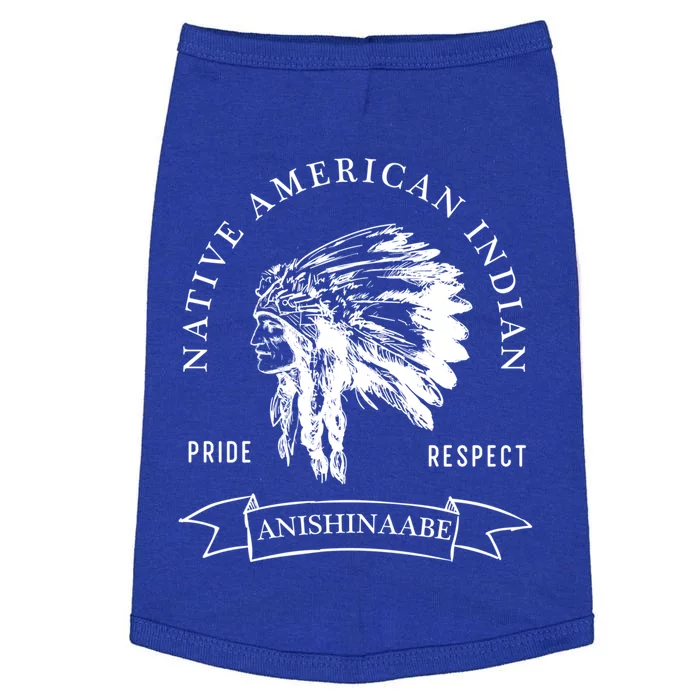 Anishinaabe Tribe Native American Indian Pride Respect Vinta Gift Doggie Tank