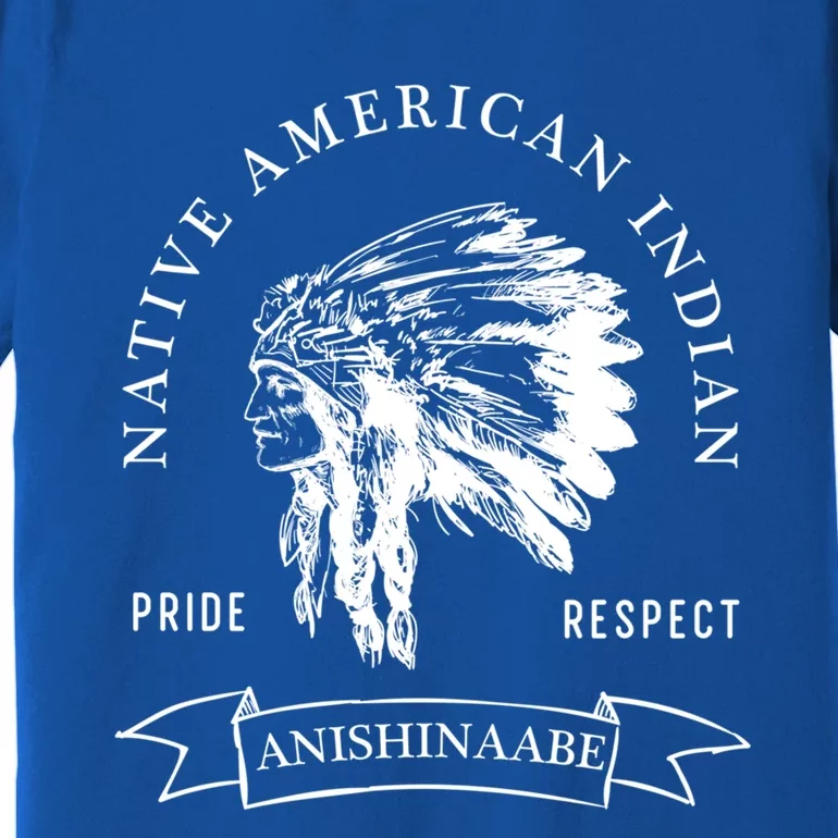 Anishinaabe Tribe Native American Indian Pride Respect Vinta Gift Premium T-Shirt