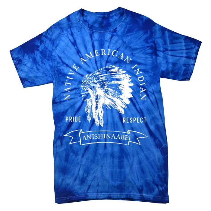 Anishinaabe Tribe Native American Indian Pride Respect Vinta Gift Tie-Dye T-Shirt