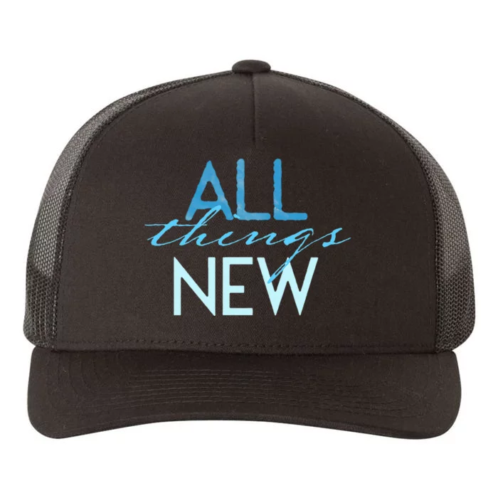 All Things New Baptism Yupoong Adult 5-Panel Trucker Hat