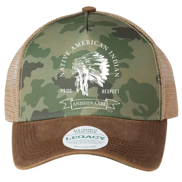 Anishinaabe Tribe Native American Indian Pride Respect Vinta Gift Legacy Tie Dye Trucker Hat