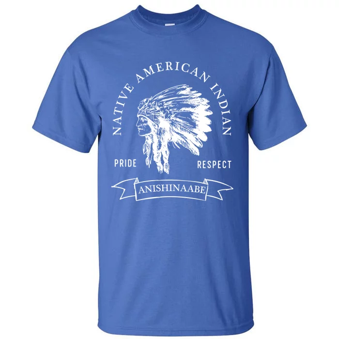 Anishinaabe Tribe Native American Indian Pride Respect Vinta Gift Tall T-Shirt