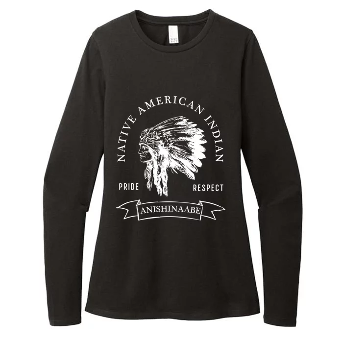 Anishinaabe Tribe Native American Indian Pride Respect Vinta Gift Womens CVC Long Sleeve Shirt