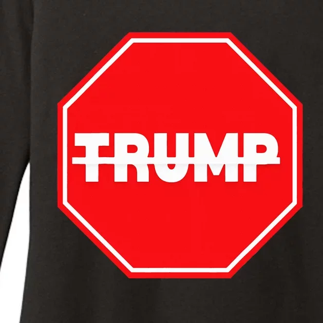 Anti Trump Nope Retro Impeachement Stop Donald 2024 Womens CVC Long Sleeve Shirt