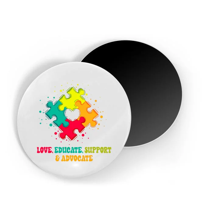 Autism Teacher Neurodiversity Autism Awareness Puzzle Piece Magnet