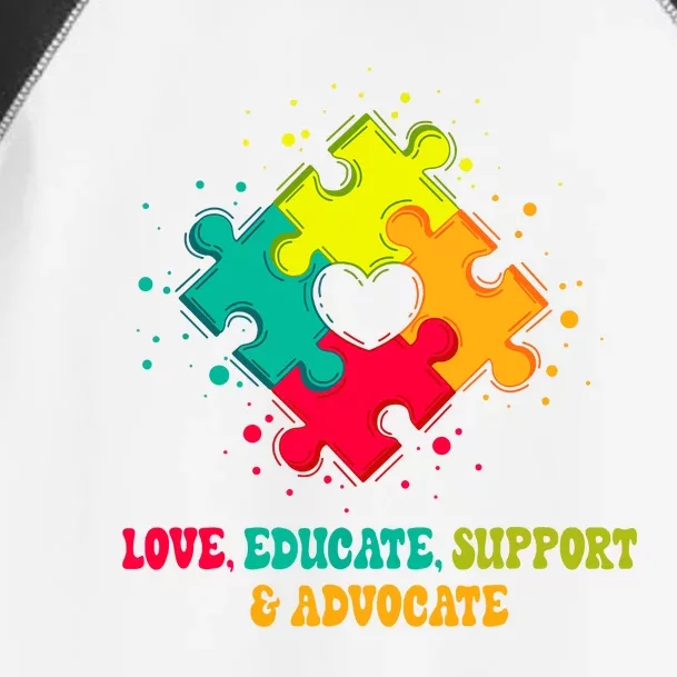 Autism Teacher Neurodiversity Autism Awareness Puzzle Piece Toddler Fine Jersey T-Shirt