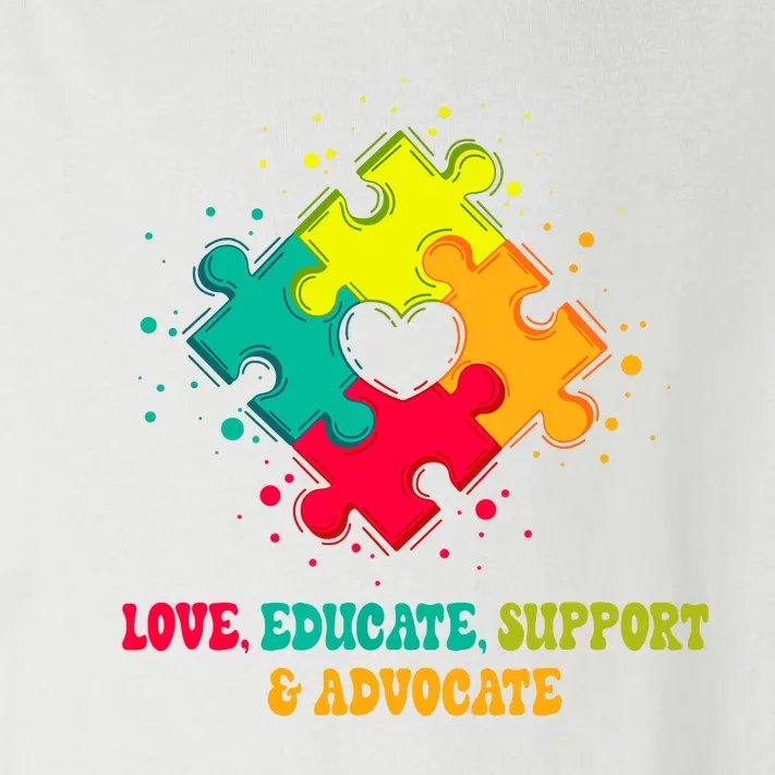 Autism Teacher Neurodiversity Autism Awareness Puzzle Piece Toddler Long Sleeve Shirt