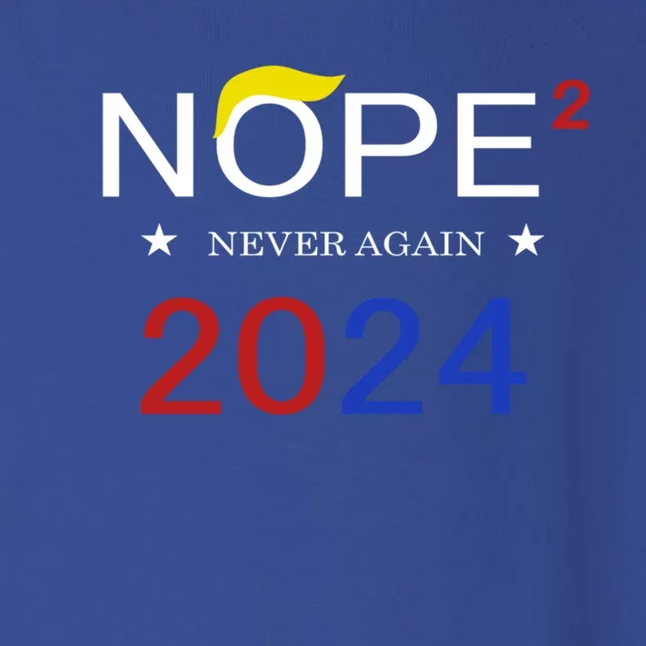 Anti Trump Nope Not Again Funny Political 2024 Cute Gift Toddler Long Sleeve Shirt